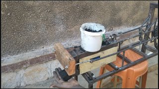 BRIQUETTE MAKING MACHINE  my second version [upl. by Wilburt655]