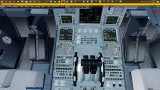 P3DV45  FSLABS A321  CPDLC in action  4K [upl. by Olnton961]