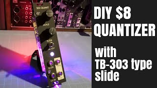 8  DIY eurorack modular synth Quantizer with TB303 type slide function  arduino synth projects [upl. by Nylear734]