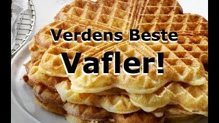 Hvordan Lage PERFEKTE VAFLER  Oppskrift [upl. by Beitz887]