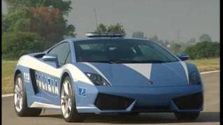 Lamborghini Gallardo LP5604 Polizia  Police Car In Action [upl. by Lubow]