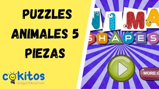 Juego Educativo para Niños Puzzle Animales 5 Piezas  COKITOS [upl. by Shiverick987]