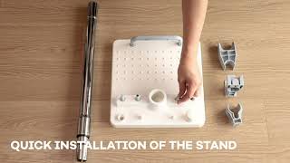 Hapyvergo 27 in 1 Steam Mop Cleaner with Stand How to assemble it and use its touch screen [upl. by Llemhar]