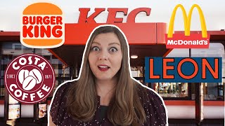 Eating BRITISH Fast Food for 24 Hours Americans Try British Food [upl. by Slotnick]