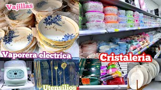 😱 Tienda China con Productos de COCINA Y HOGAR a Precios Económicos 😱 quotCristalería Platosquot [upl. by Cynarra]