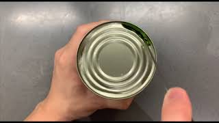 沒有罐頭刀如何開罐頭 How to open a can without can opener [upl. by Dann]