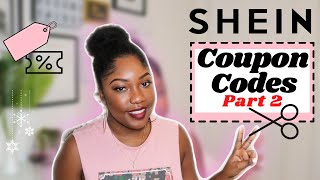 SHEIN COUPON CODES  10  20 OFF  Updated Promo Code List  Part 2 [upl. by Attlee768]