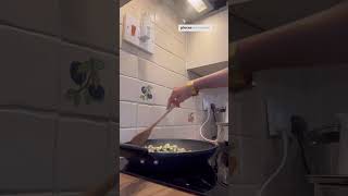 Courgette pasta 🍝 vegandiet food veganfriendly [upl. by Anivlem]