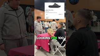 Buying adidas Yeezy Slide Slate Grey at Sneakercon Phoenix buying reselling sneakerhead shoes [upl. by Ennayhc]