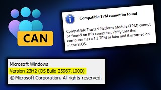 NEW METHOD Windows Insider Canary Upgrade on Unsupported Hardware [upl. by Labaw539]