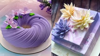 Most Satisfying Mirror Glaze Cake Recipe  So Creative Cake Compilation [upl. by Marcela]