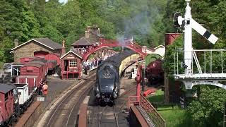 Two A4 Pacifics at NYMR Bittern 4464 and Sir Nigel Gresley 60007 [upl. by Asirral]