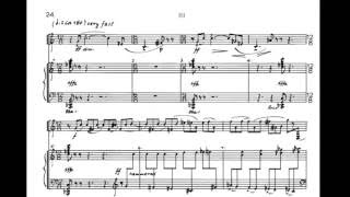 Maslanka Sonata for Alto Sax and Piano Mvt 3 Very Fast performed by Jared Waters [upl. by Erlene]