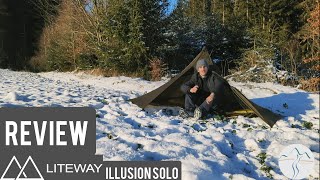 Liteway Illusion Solo  Review  The best Super UL Trekkingpole Tent English Subtitle [upl. by Ailemor]