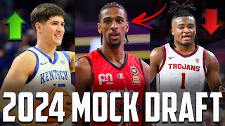 2024 NBA Mock Draft 30 Top Prospects Are Getting EXPOSED [upl. by Tamanaha654]