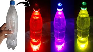 How to make room Decoration Light🤩  Div lighting for plastic bottle  Samer Experiment [upl. by Tanaka]