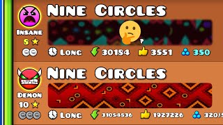 Nine Circles  Geometry dash 211 [upl. by Aisila312]