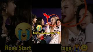 Rosé Start crying on stage 😢😭 blackpink rosé jennie jisoo lisa youtubeshorts 100kviews [upl. by Emor]