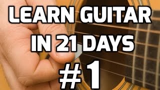 Guitar Lessons for Beginners in 21 days 1  How to play guitar for beginners [upl. by Adnaloj]