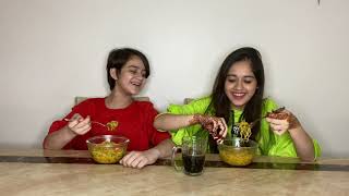 Spicy Noodles Challenge  Jannat Zubair Rahmani  Ayaan Zubair Rahmani [upl. by Kopans]