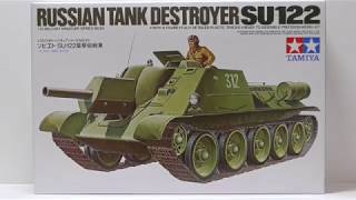 TAMIYA 135 RUSSIAN TANK DESTROYER SU 122 [upl. by Yreneh]