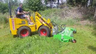 knikmops 180 with flail mower [upl. by Dymoke]