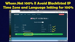 how to check ip address 100  how to fix ip blacklist  Whoer net 100 [upl. by Nalloh724]