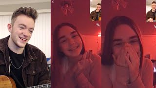 Mobile Omegle Singing Reactions on the HOLLA app [upl. by Eipper620]