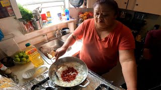 NOPALES CON CHILE DE ARBOL traditional cactusdish [upl. by Salina351]