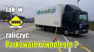 WORD Płock  Parkowanie równoległe tyłem kategoria C [upl. by Elsbeth45]