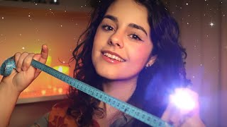 ASMR Inspecting amp Measuring your face 💖Light triggers Tracing Measuring Tape [upl. by Bogosian]