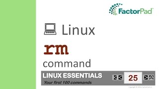 Linux rm command summary with examples [upl. by Ahtebat362]