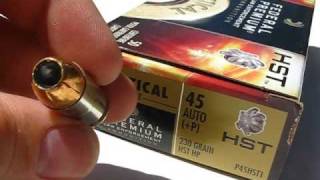 AT1  45 ACP  Federal HST 230 Gr P JHP [upl. by Valentia]