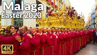 Easter Parade 2023 in Malaga Spain  Best View of Easter Processions 4K Ultra HD 60fps [upl. by Burne873]