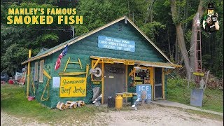 ROADSIDE STOPS  Manleys Famous Smoked Fish  St Ignace Michigan [upl. by Anairda]