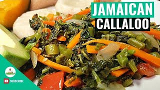 Jamaican Callaloo Recipe  Callaloo Recipe  How to cook Callaloo  Jamaican Steamed Callaloo [upl. by Lisk]