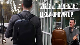 The Best Leather Backpacks for Grown Up Men  Office Outdoor and More [upl. by Apfelstadt]