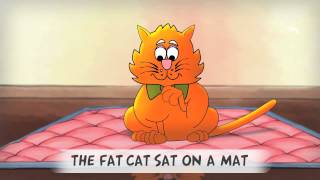 CAT ON THE MAT  Fantastic Phonics learn to read program  wwwEarlyReadingcom [upl. by Lemmie]