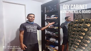 PAG GAWA NG DIY CABINET GAMIT ANG PHENOLIC BOARD HOW TO MAKE A DIY CABINET  BONG BUILDERS [upl. by Nolyak]