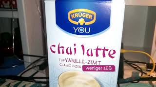 Krüger CHAI LATTE weniger Süß ohne Zucker [upl. by Lennahc]