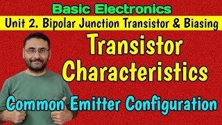 Transistor Characteristics CE Transistor Basic Electronics BJT BEBtech 1st year in हिन्दी [upl. by Helms]