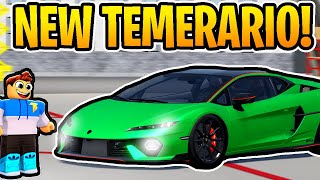 How To Get The NEW LAMBORGHINI TEMERARIO In Roblox Driving Empire For FREE [upl. by Garnett]