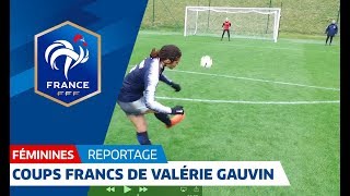 Equipe de France Féminine Deux très beaux coups francs de Valérie Gauvin I FFF 2018 [upl. by Allmon]