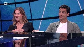 Fabio Fognini e Flavia Pennetta  Che tempo che fa 20052018 [upl. by Uohk81]