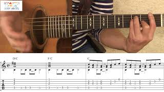 TAB Cant take my eyes off you  Morten Harket Guitar lesson PART1 [upl. by Ohare746]