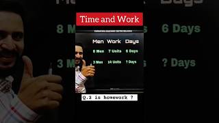 Time and Work Trick  Maths for railway SSC Defence  Helpful For All Exam short mathstricks [upl. by Siana]