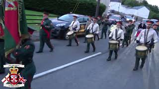 Castlederg Young Loyalists FB 2  Brackey FB 10th Anniversary Parade 2024 [upl. by Ayyn57]