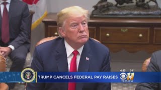 President Trump Cancels Pay Raise For Federal Workers [upl. by Ahsemit]