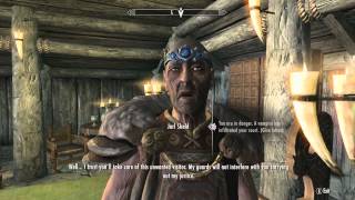 Skyrim Dawnguard  A Jarls Justice  Quest Tutoria [upl. by Brink992]