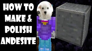 How to make andesite in minecraft [upl. by Aria]